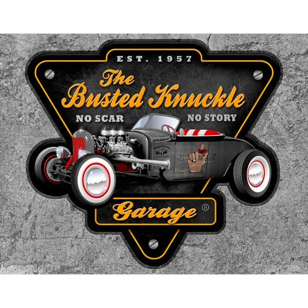 Busted Knuckle Garage Metal Sign Reproduction 41Cm X 32Cm - Msi2649 1