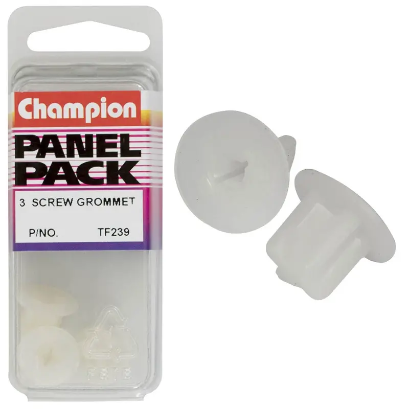 Champion Fasteners Screw Grommets (15.8Mm Head, 11.2Mm Length, 9.5Mm Stem) - Pack Of 3 - Tf239 1