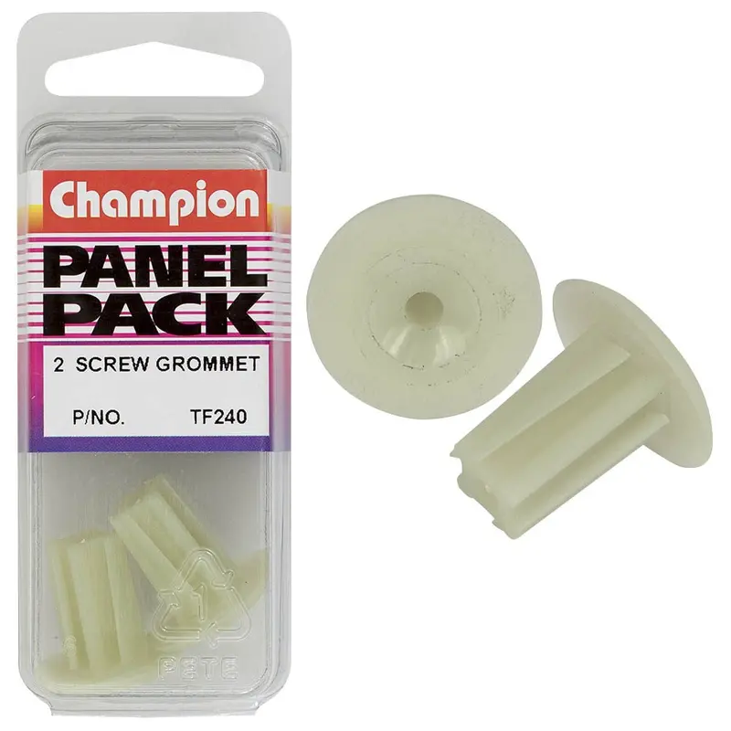 Champion Fasteners Screw Grommets (22Mm Head, 20Mm Length, To Suit 12Mm Hole) - Pack Of 2 - Tf240 1