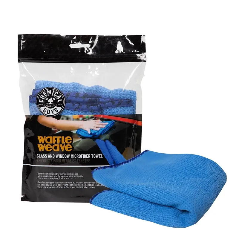 Chemical Guys Waffle Weave Towel Blue - Mic708 1