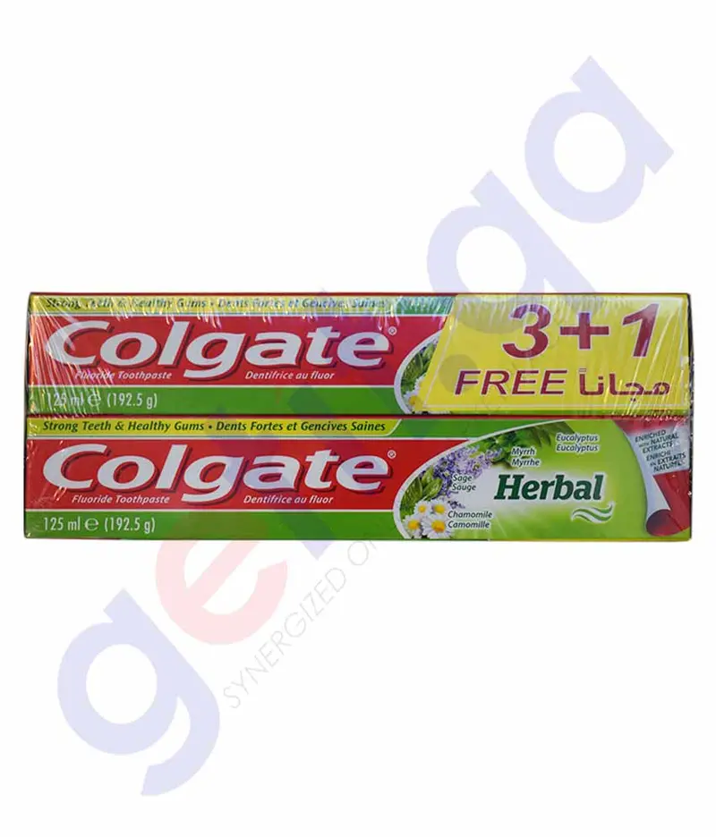 Colgate Herbal 125Ml 3+1 Free 1