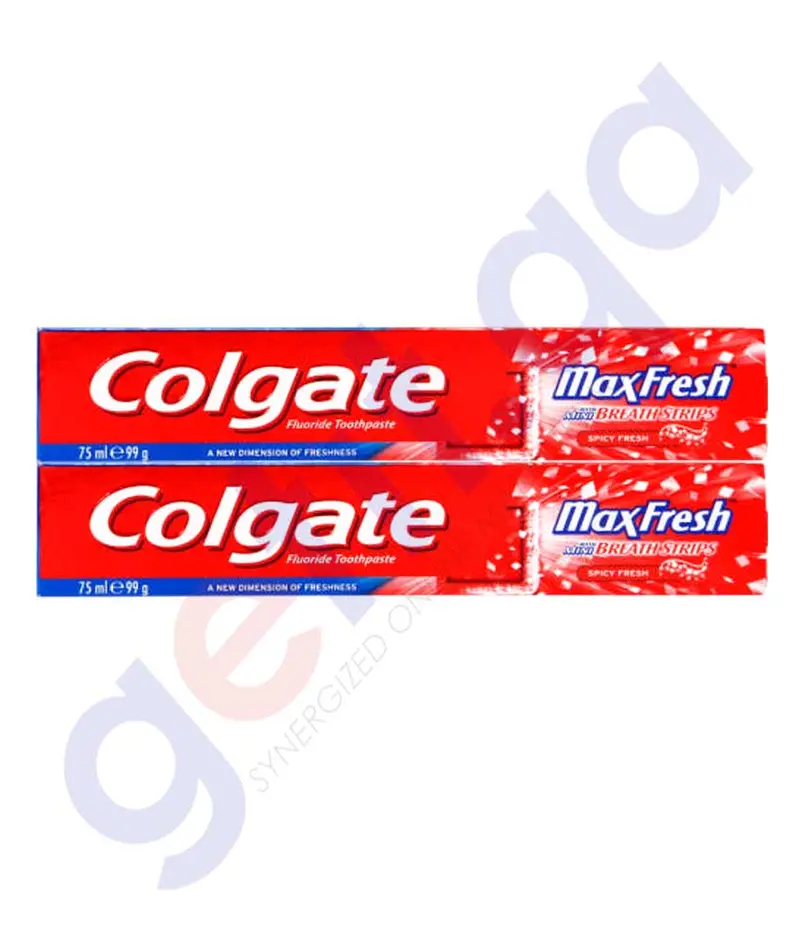Colgate Max Fresh Spicy 2X75ml Special Offer 1
