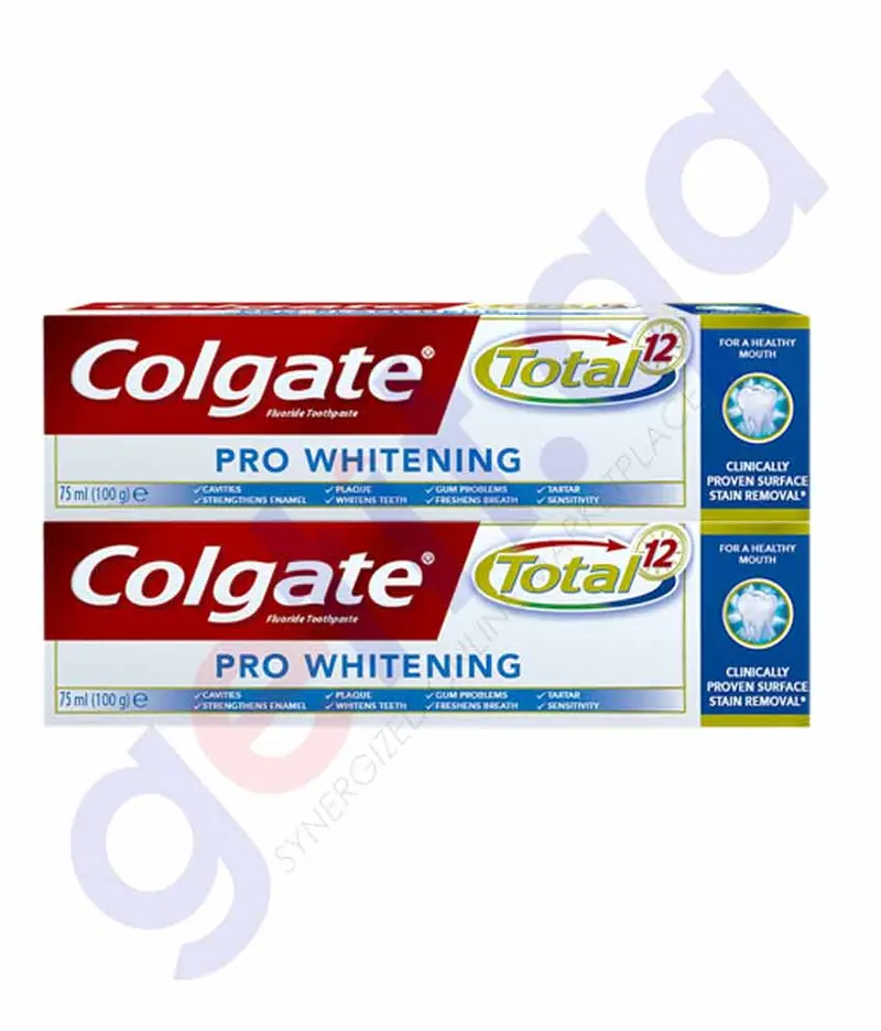 Colgate Toothpaste Total Pro-White 2X75ml Special Offer 1