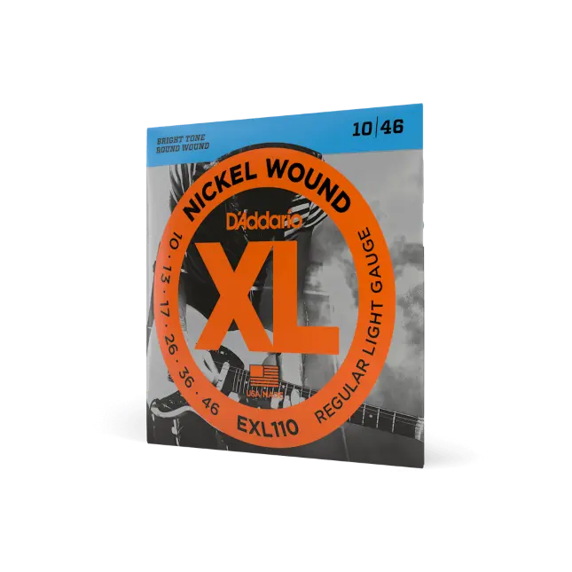 D'addario 10-46 Regular Light, Xl Nickel Electric Guitar Strings Exl110 1