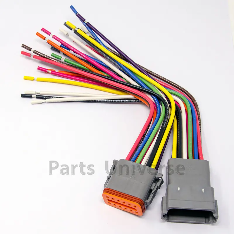Deutsch Dt 12-Pin Pigtail Kit, 16Awg Boat Wires (Abyc, Nmma, Uscg Certified, 100% Made In Usa) 1