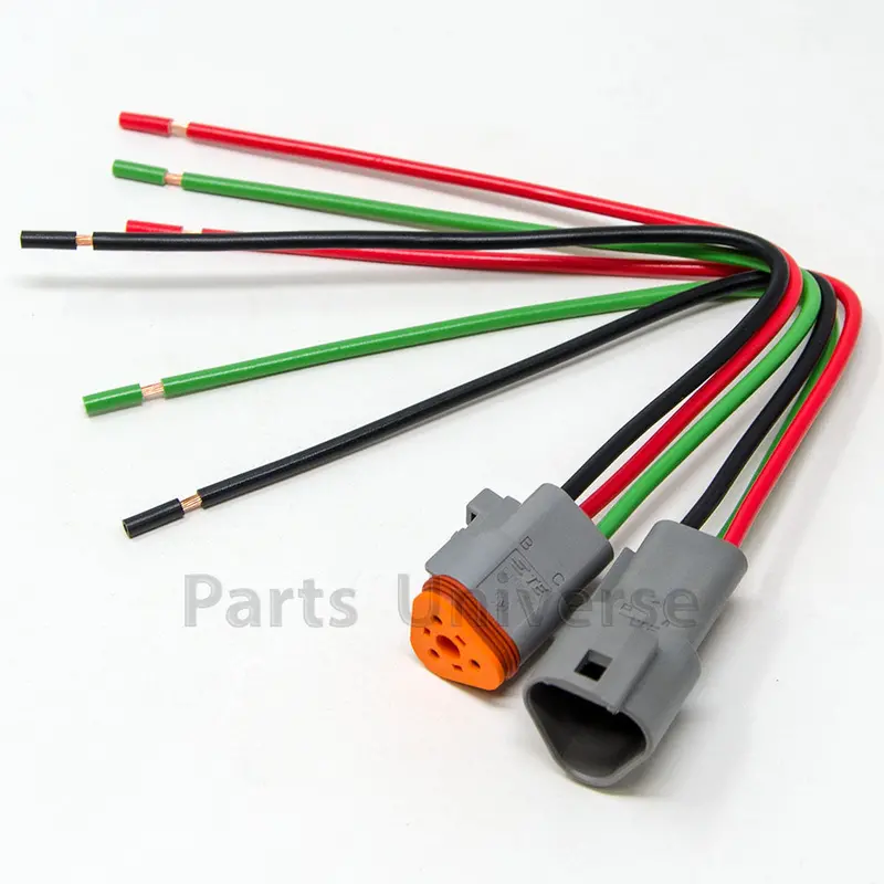 Deutsch Dt 3-Pin Pigtail Kit, 14Awg Pure Copper Gpt Wires (100% Made In Usa) 1