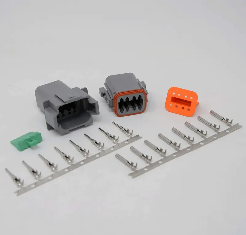 Deutsch Dt 8-Pin Connector Kit 14-16Awg Open Barrel Contacts 1