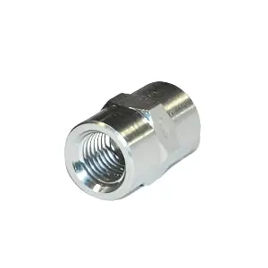 Dynaflo 421439 High Pressure Hydraulic Tube Fitting Female 1/4" X 1/4" Fpt Steel Coupling 1