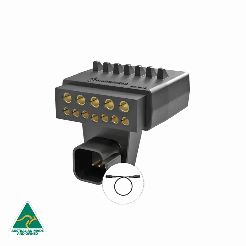 Elecbrakes Elecconnect Adapter For 12 Pin Vehicle To 12 Pin Trailer - Pp12-12 1