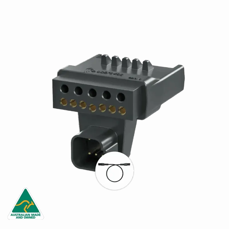 Elecbrakes Elecconnect Adapter For 7 Pin Vehicle To 12 Pin Trailer - Pp7-12 1