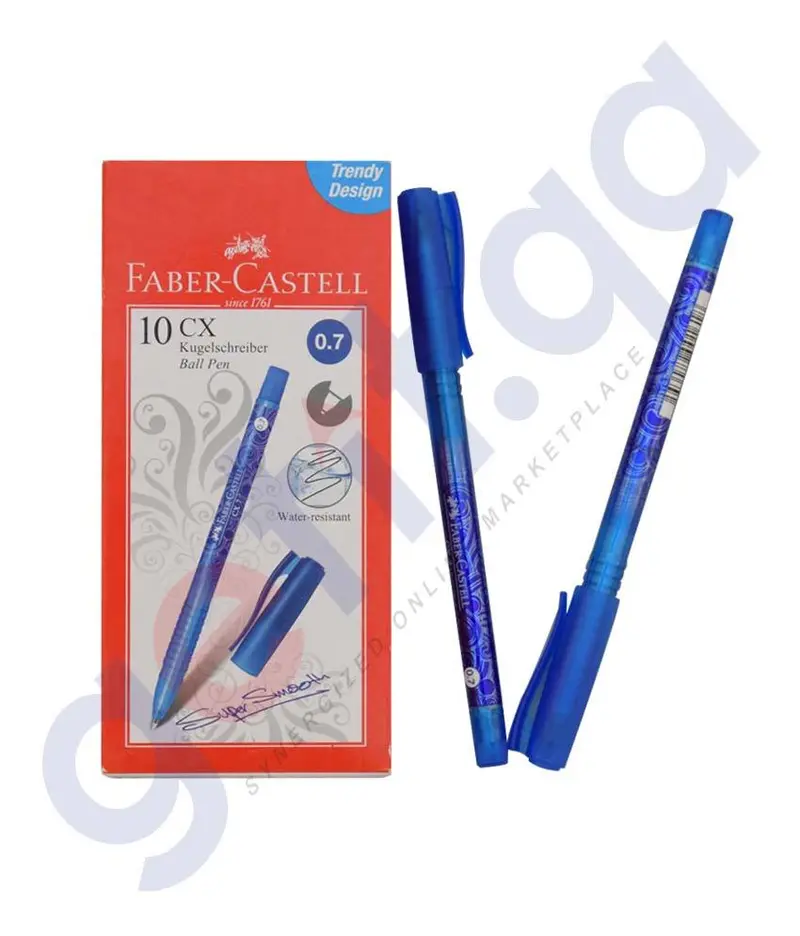 Faber Castell Cx Ball Pen 0.7 Mm -10 Pcs 1