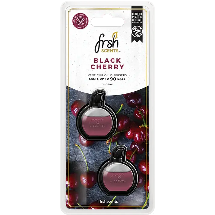 Frsh 2Pk Mini Oil Diffusers Black Cherry 2.5Ml - Fr9170 1
