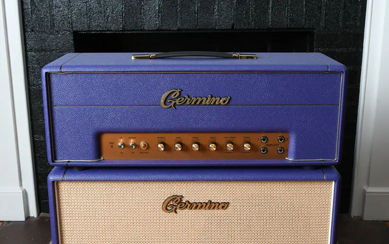 Germino Classic 45 Master Volume & Style Ii 2X12 Cabinet Purple Tolex 1