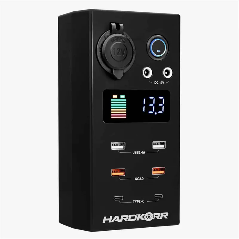 Hardkorr 12V Dc Mini Power Distribution Box With 11 Outputs - Hkpdcboxsm 1