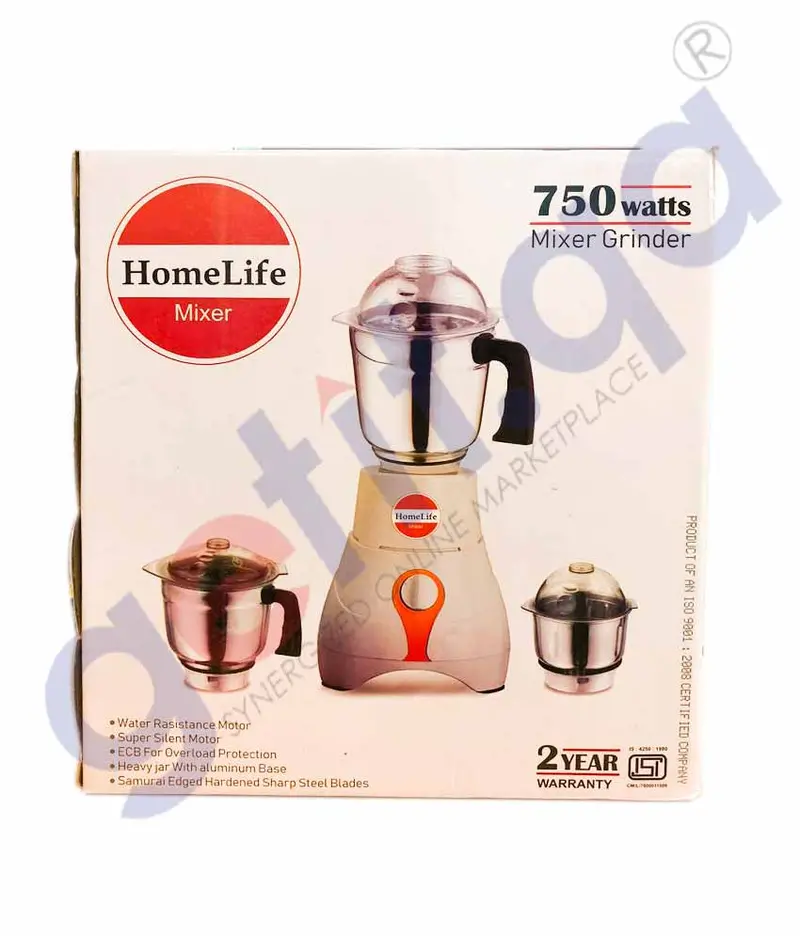 Homelife Mixer Grinder Ss Jar 1