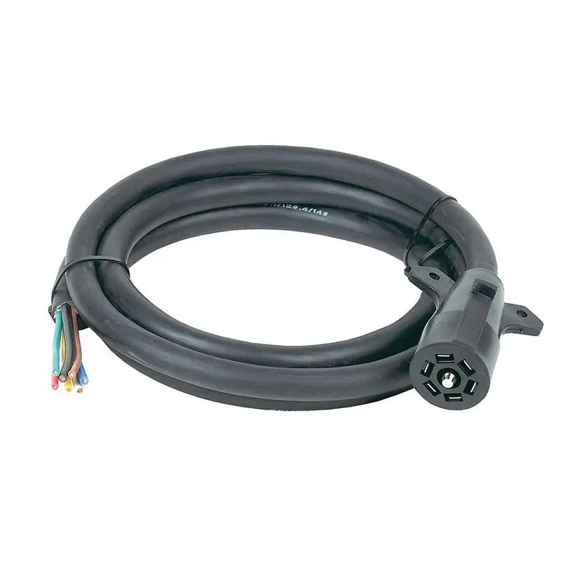 Hopkins 20246 8' 7 Rv Blade Molded Trailer Cable With Cardboard Wrap Package 1