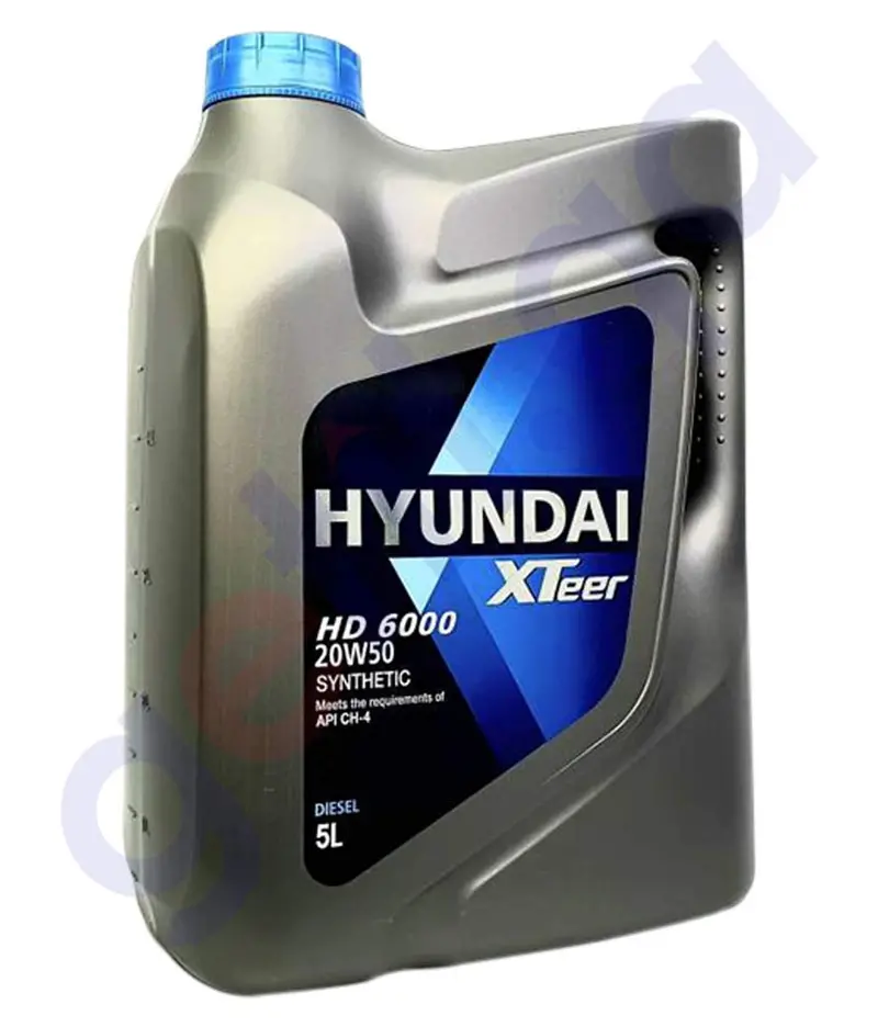 Hyundai Xteer Hd 6000 20W50 Api Ch4 Synthetic 5Ltr 1