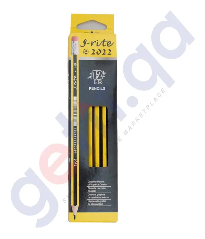 I-Rite Pencil With Eraser 12Hb 2022 1