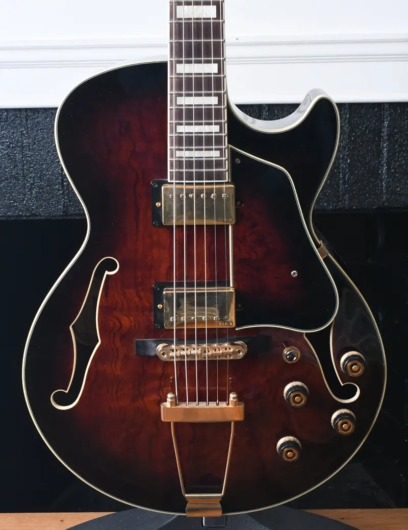 Ibanez Ag95-Dbs Artcore Expressionist Hollowbody Dark Brown Sunburst 1
