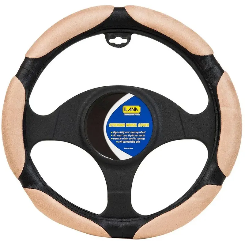 Ilana Steering Wheel Cover Maverick Beige - 22/Mavswcbei (Pickup Only) 1
