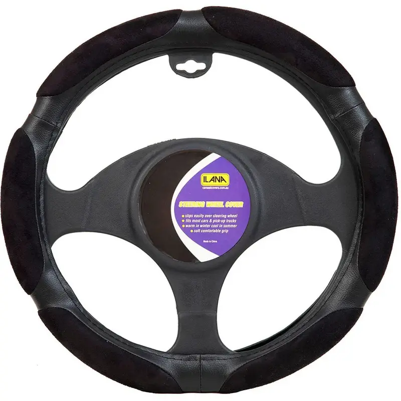 Ilana Steering Wheel Cover Maverick Black - 22/Mavswcbla (Pickup Only) 1