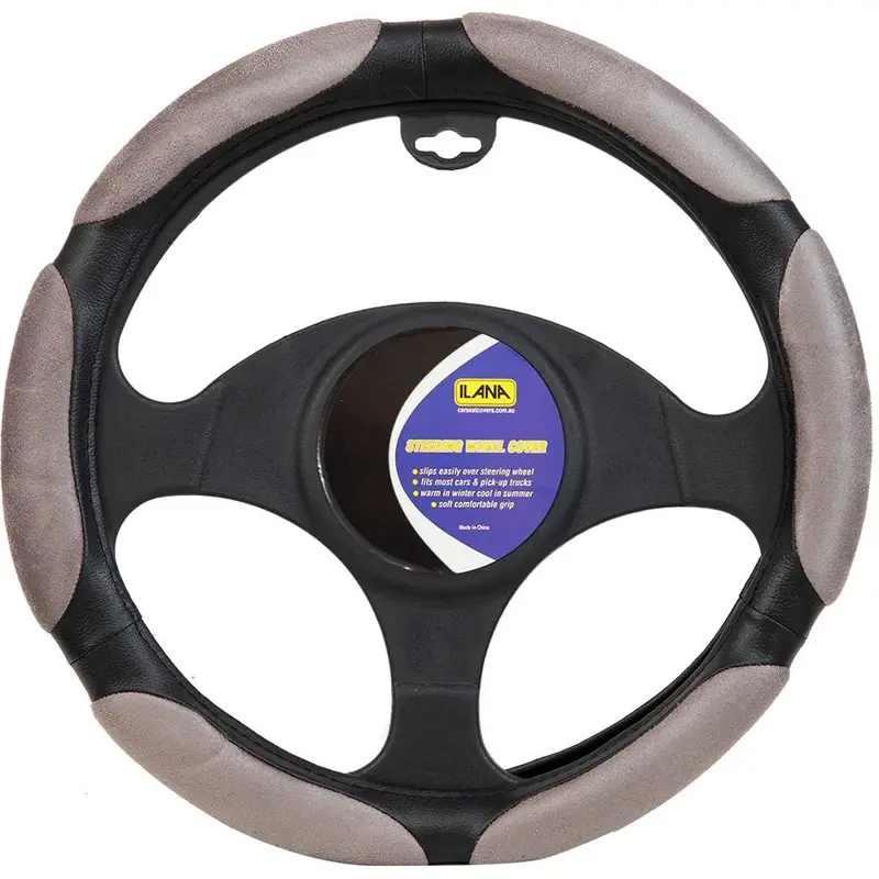 Ilana Steering Wheel Cover Maverick Charcoal - 22/Mavswccha (Pickup Only) 1