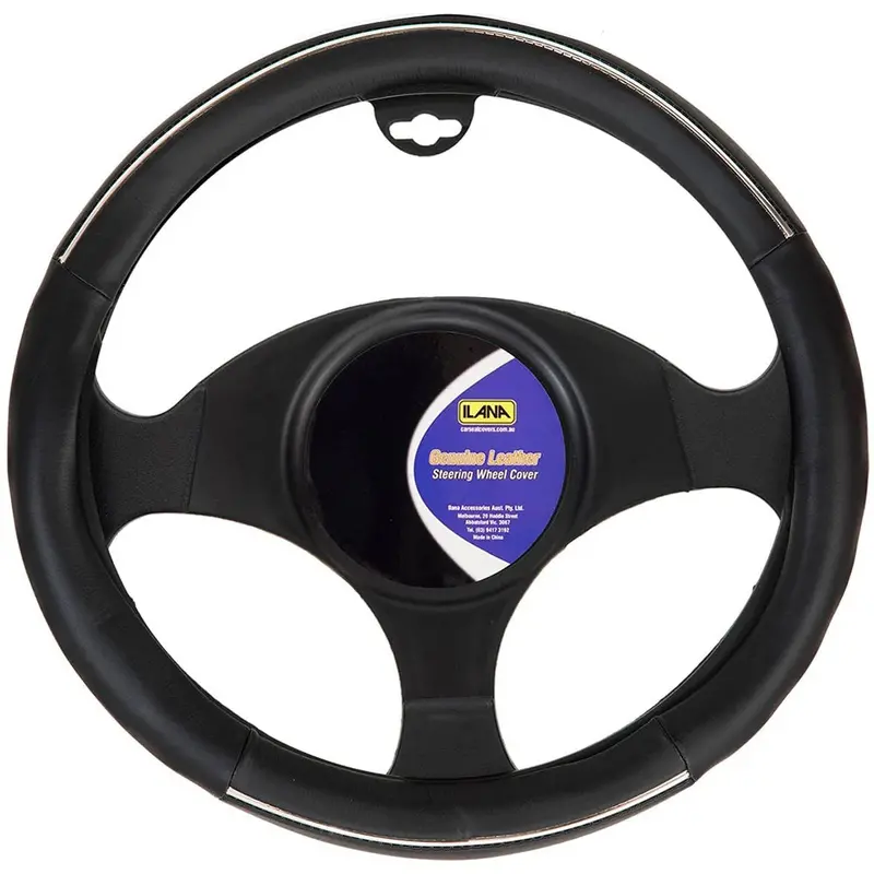 Ilana Steering Wheel Cover Modern Leather Black - 22/Modlswcbla (Pickup Only) 1