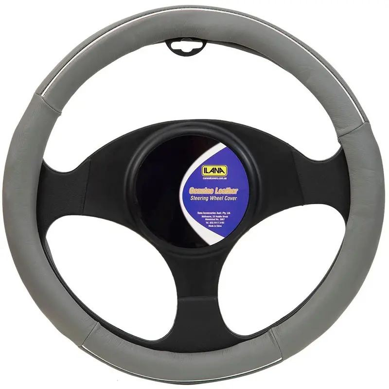 Ilana Steering Wheel Cover Modern Leather Grey - 22/Modlswcgre (Pickup Only) 1