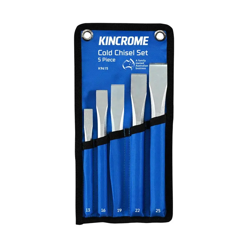 Kincrome 5 Piece Cold Chisel Set With Carry Pouch - K9415 1