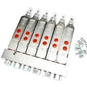 Lincoln Industrial 85770-6 Centro-Matic 6 Grease Injector Manifold Sl-V Series 1