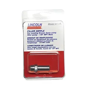 Lincoln Industrial 91108 Filler Nipple Including Ball Check Used With Hand/Air Operated Grease Guns 1