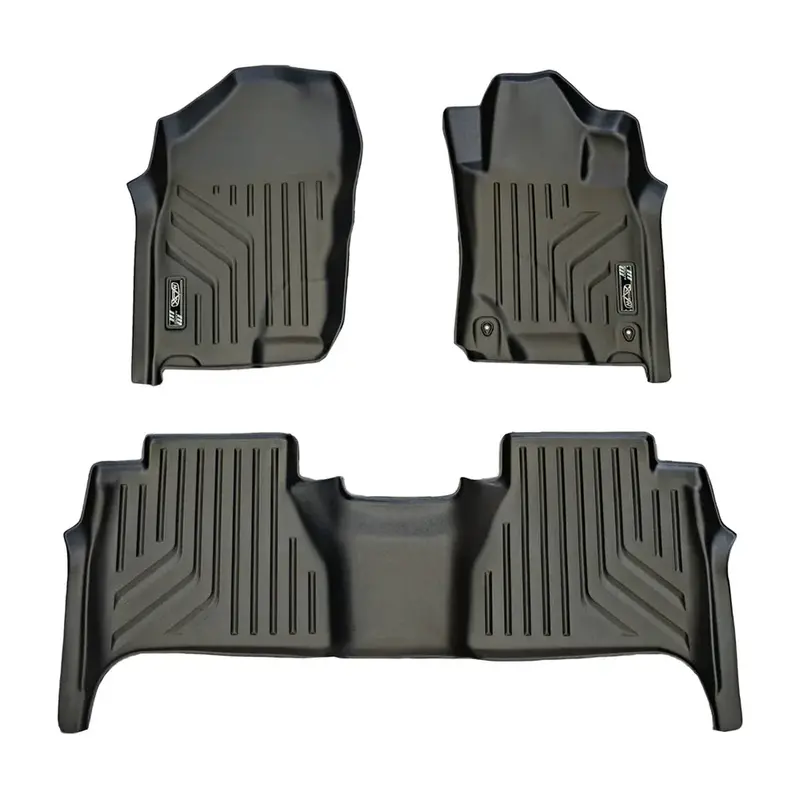Maxliner Nissan Navara 2021+ Maxpro Floor Mats (Row 1 & 2) - Navara 21+ R12 (Pickup Only) 1