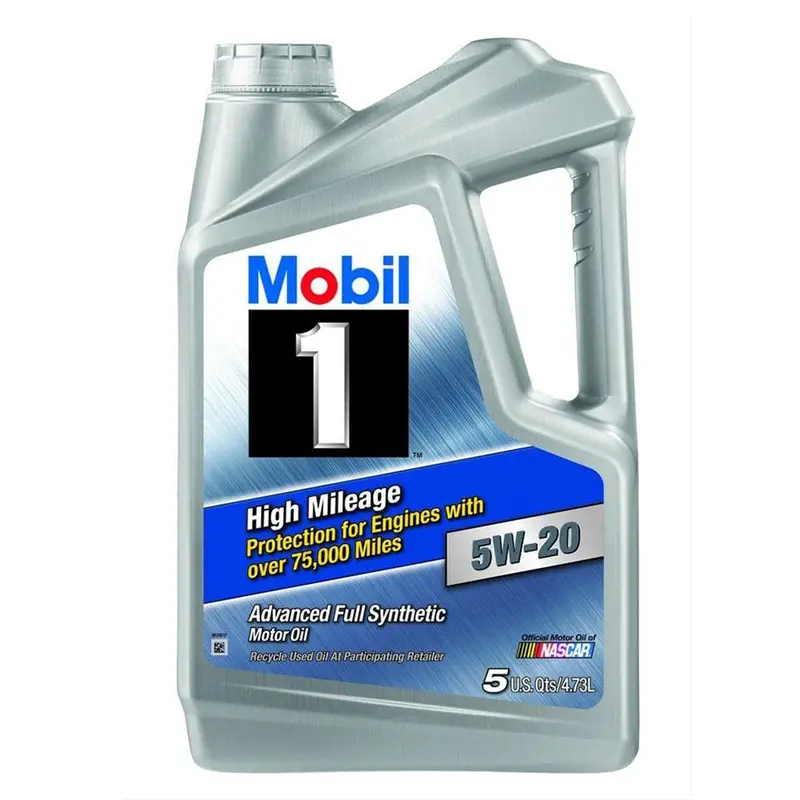Mobil 1 120768 5W-20 High Mileage Oil 75000 Miles (5 Quart) 1