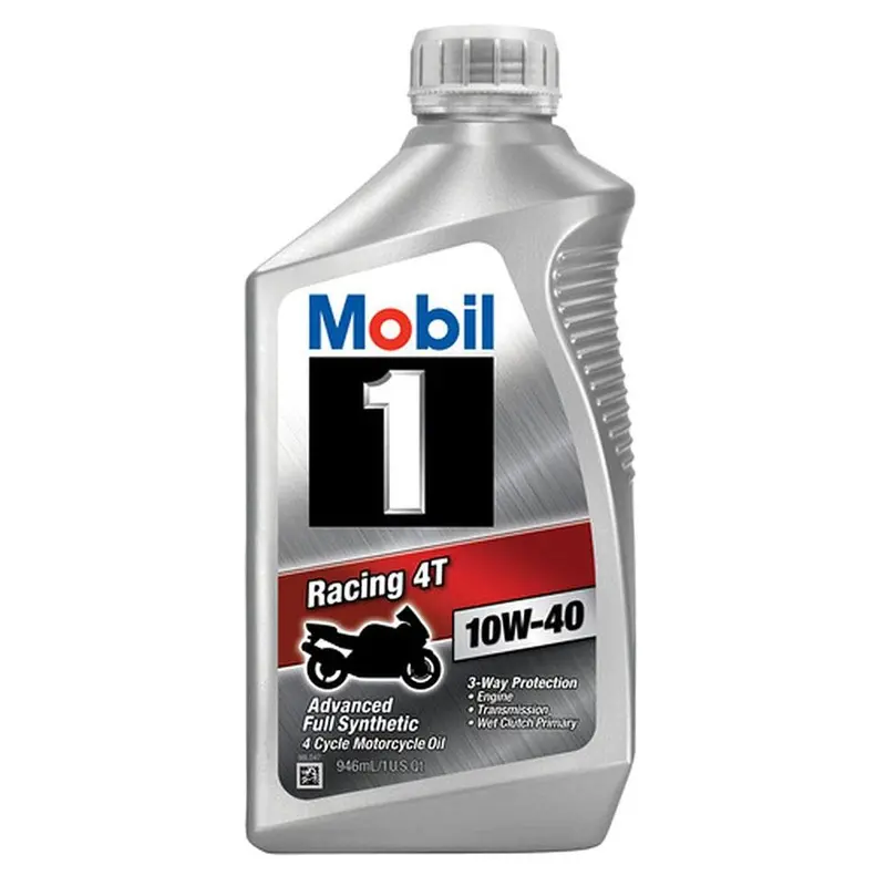 Mobil 1 Racing 4T 10W-40 Motorcycle Oil (1 Quart) 1