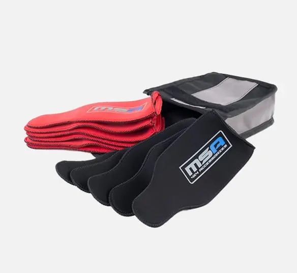 Msa Set Of 12 Neoprene Stubbie Tubes With Canvas Carry Case - Sts 1