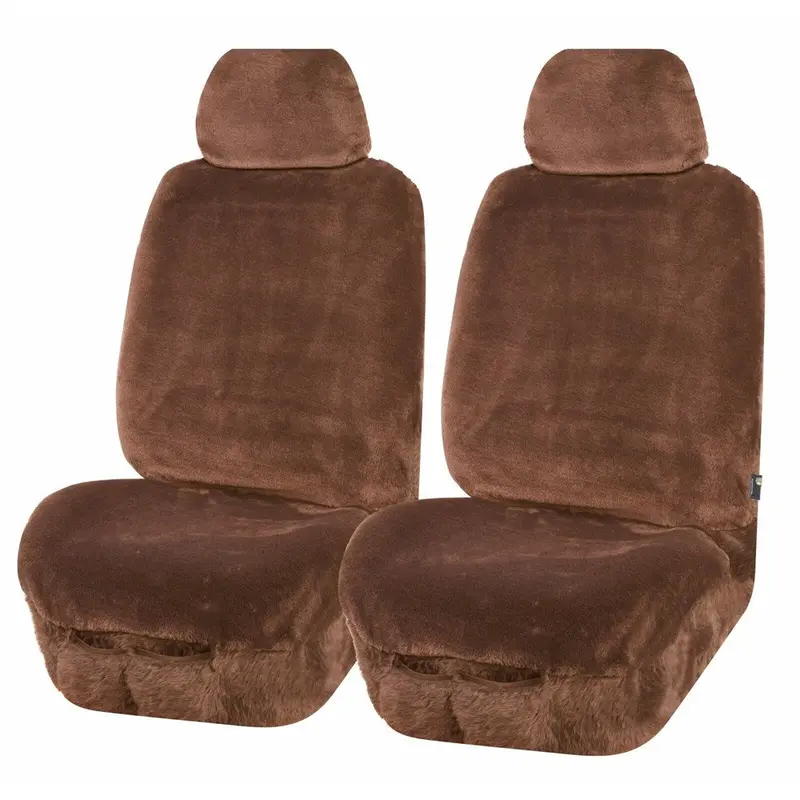 Mycar Universal Front Seat Covers Size 30/35 - Mocha Finesse - Fauxa3502 1