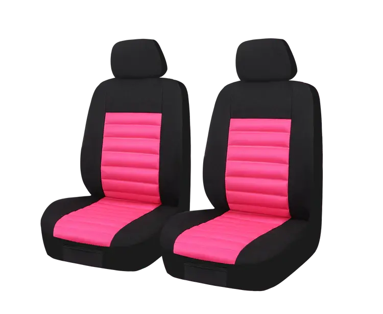 Mycar Universal Premium Quality Opulence Front Seat Covers Pink - Opa3517 1