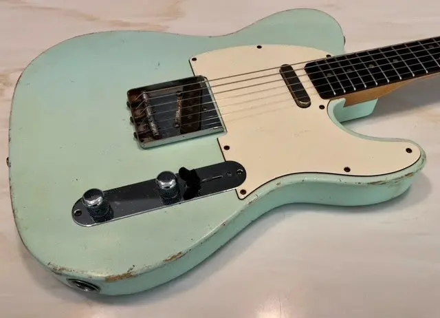 New Danocaster Single Cut Sonic Blue 1