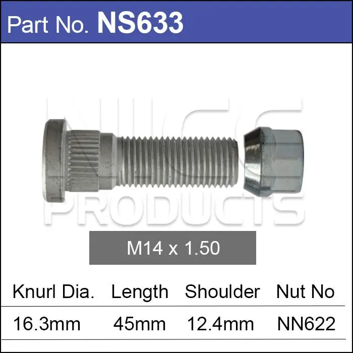 Nice Stud & Nut - Ns633 1