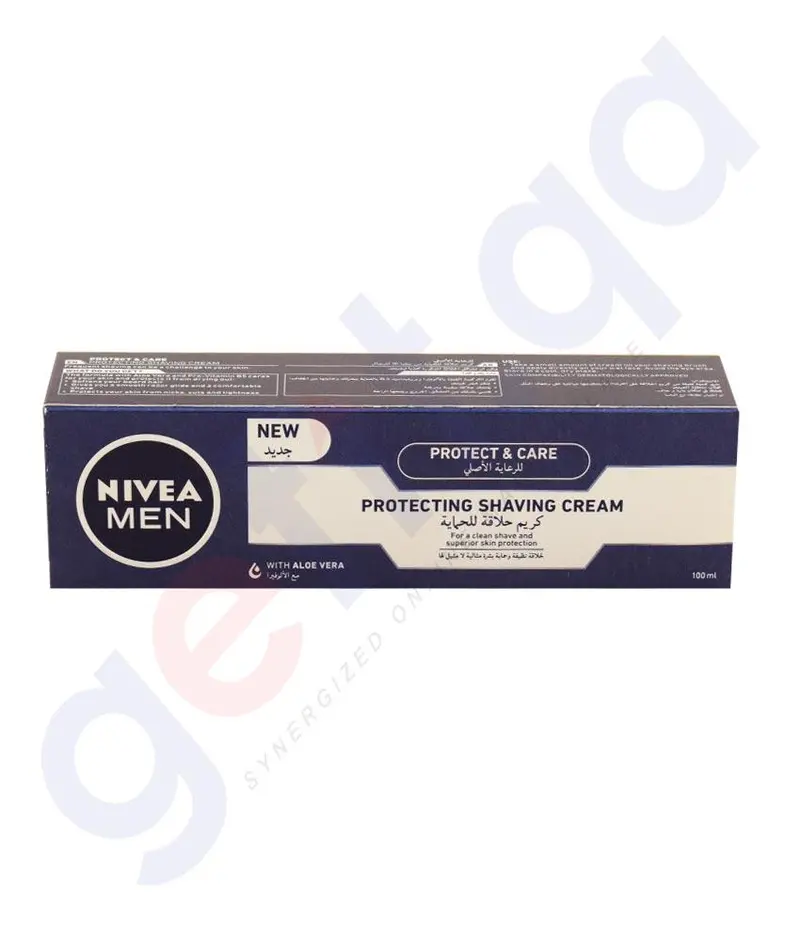 Nivea Men Protect & Care Protecting Shaving Cream ( Aloe Vera) 100Ml 1