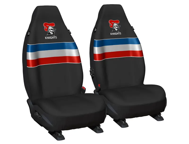 Nrl Seat Cover Knights Universal Size 60 Front Pair - Ppnrlkni6/2 1