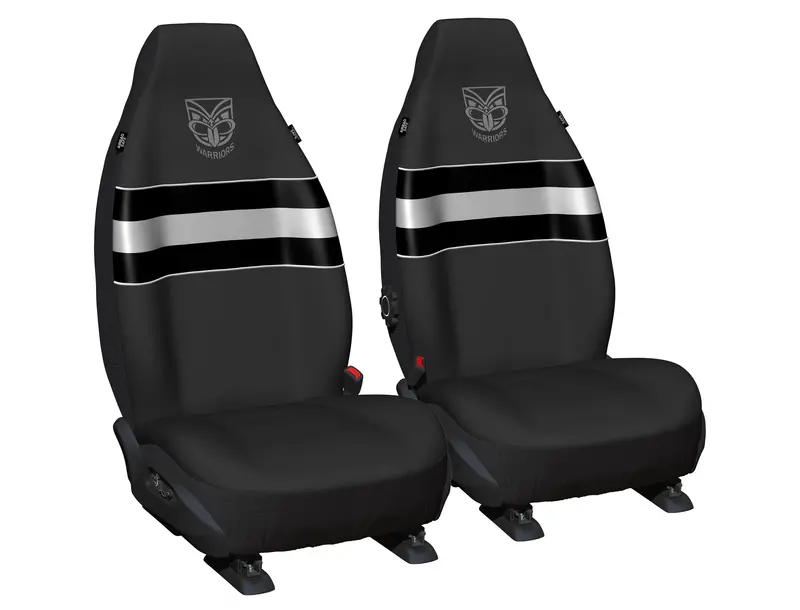 Nrl Seat Cover Warriors Universal Size 60 Front Pair - Ppnrlwar6/2 1