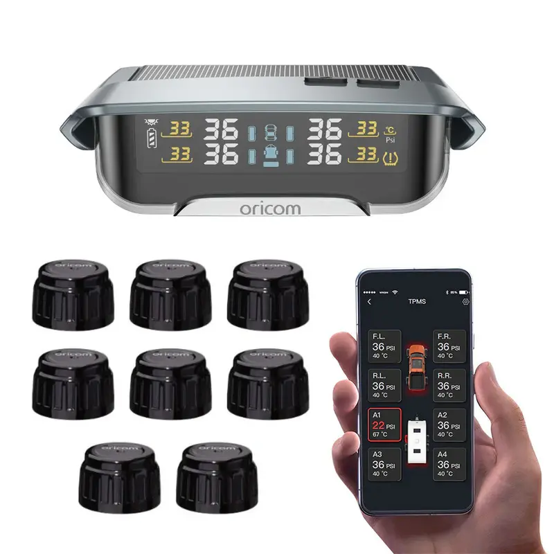 Oricom Tyre Pressure Monitoring System App With 8 Ext Sensors - Tpms10-8E 1
