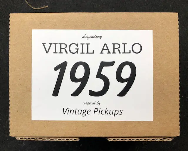 Original Run Model 1959 - Virgil Arlo P.A.F. Humbucker Set - Vintage Nickel Covers/Double Creme Bobbins 1