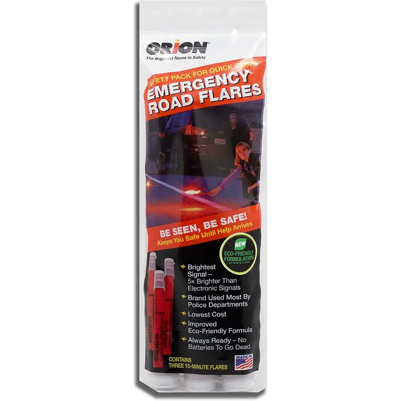 Orion Safety 3153-08 15 Minute Road Flares (3 Flares) 1