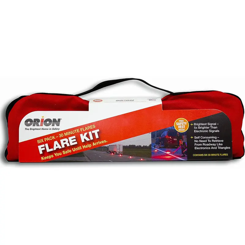 Orion Safety 6030 Highway 6-Pack Emergency Flare Kit (30 Minutes) 1
