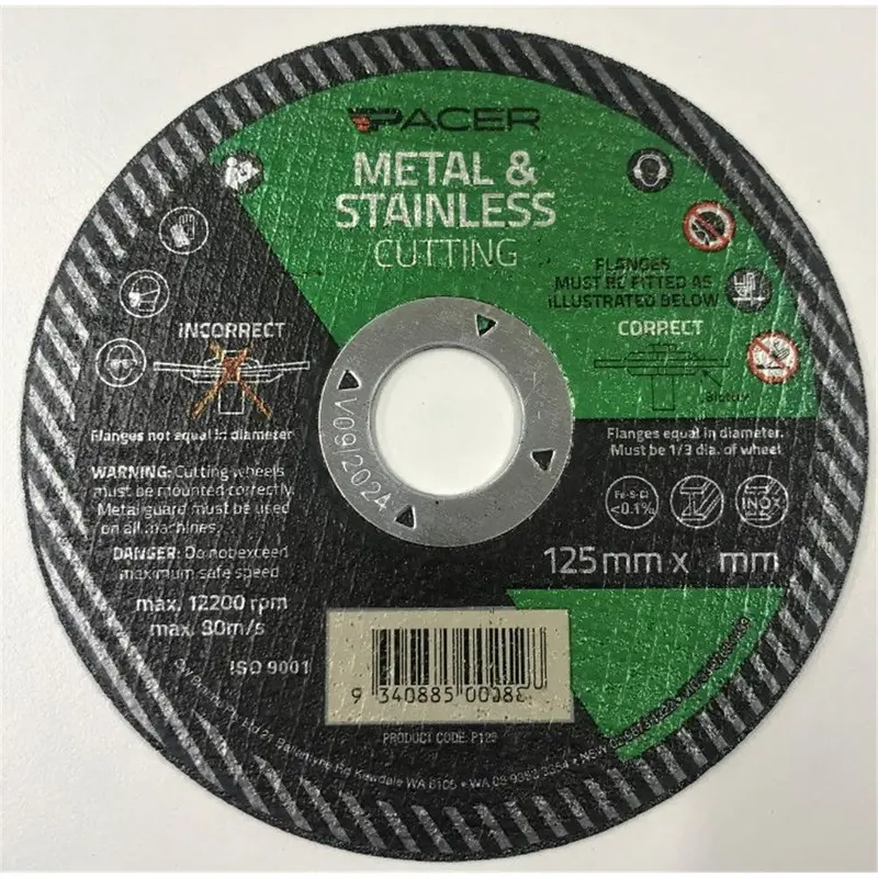 Pacer Cutting Discs - 125 X 1.6 X 22 - P1251622 1