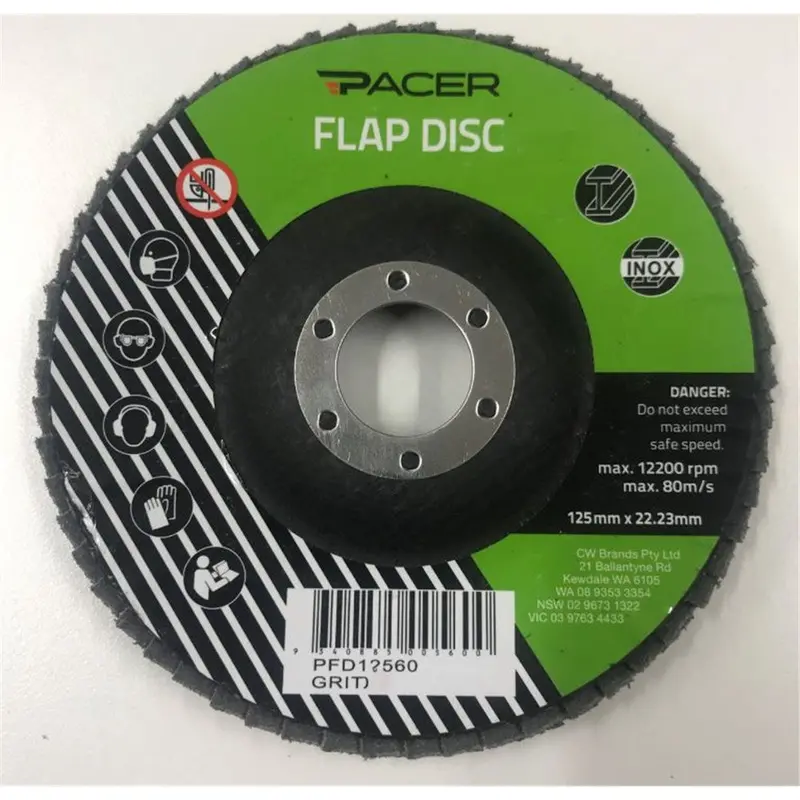 Pacer Flap Disc - 125Mm X 80G - Pfd12580 1