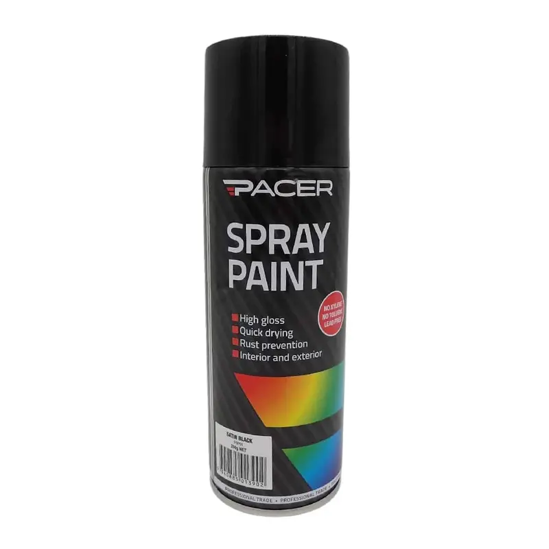 Pacer Spray Paint - Satin Black 250Gm - Psp51 1