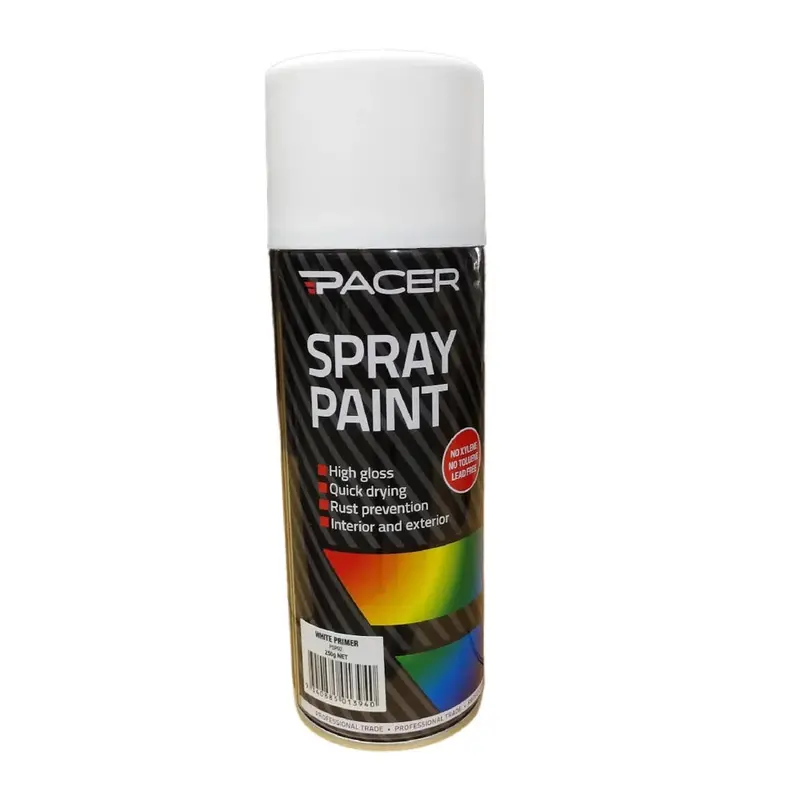 Pacer Spray Paint - White Primer Enamel 250Gm - Psp92 1